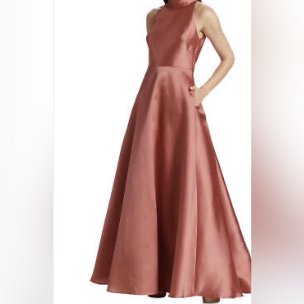 Size 6 Ml Monique Lhuillier Satin Ballgown